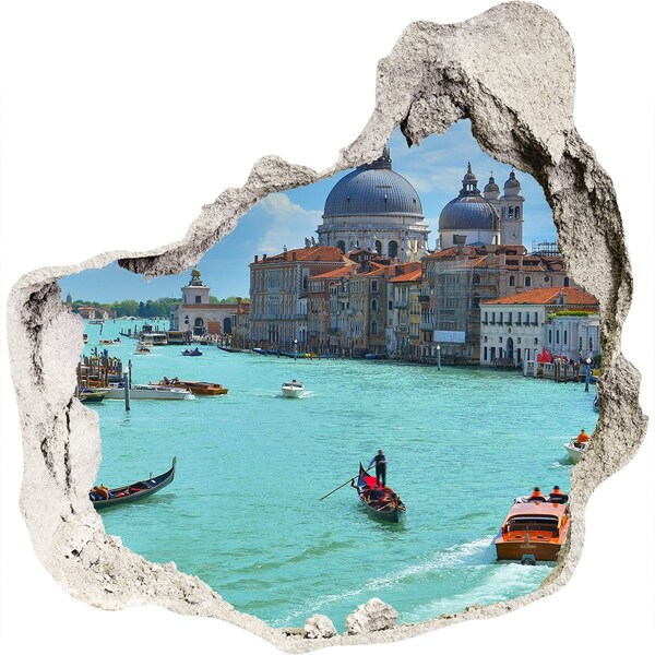 Hole in the wall sticker Venice Italy