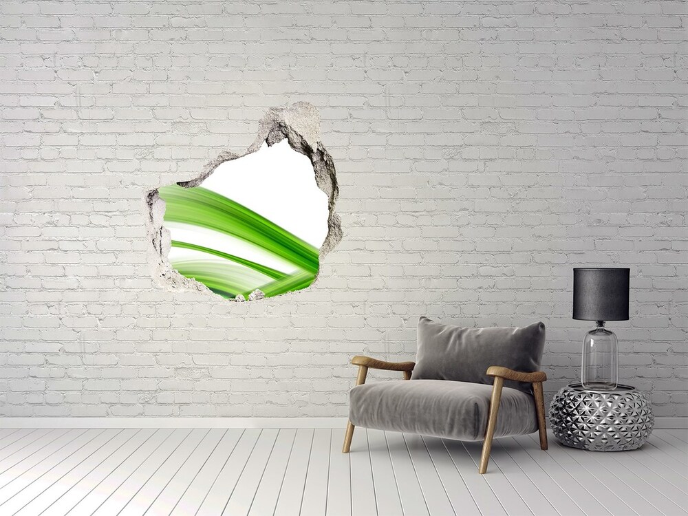 3D wall hole wallpaper Wave abstraction