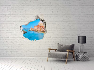 Hole in the wall sticker View of Venice