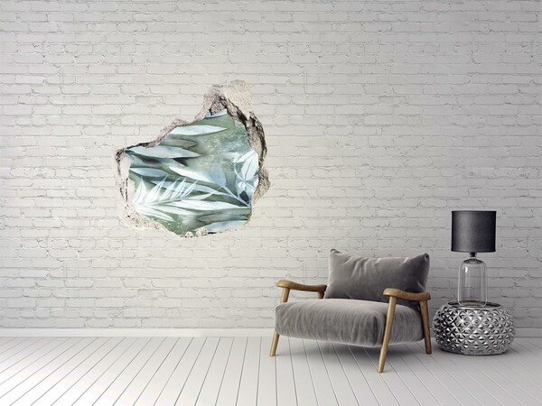 Hole wall sticker A green oasis in a hole in the wall