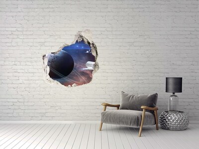 3D wall hole Space Journey Through a Hole in the Wall