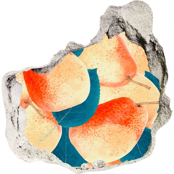 Hole wall sticker Fruit paradise behind the wall