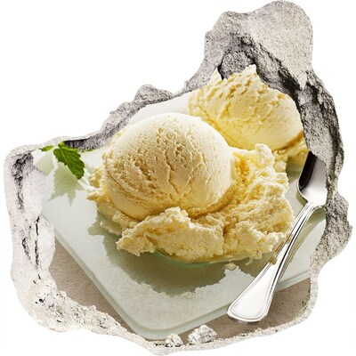 Hole wall sticker Ice paradise