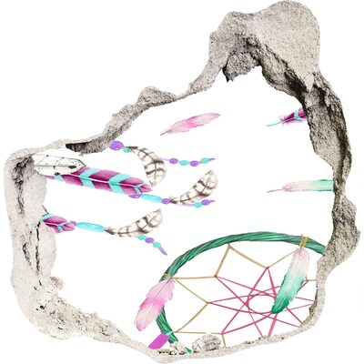 3D wall hole wallpaper Dreams and fantasies