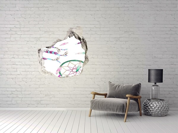 3D wall hole wallpaper Dreams and fantasies