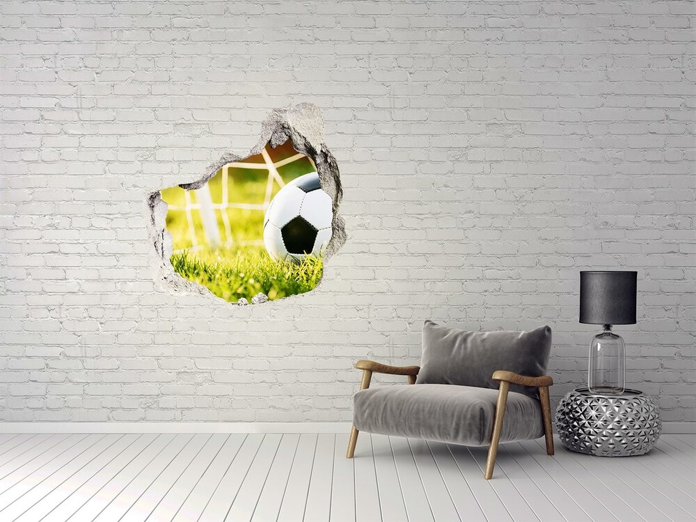 Hole in the wall decal Ball in the goal