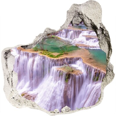 Hole wall sticker Thailand waterfall