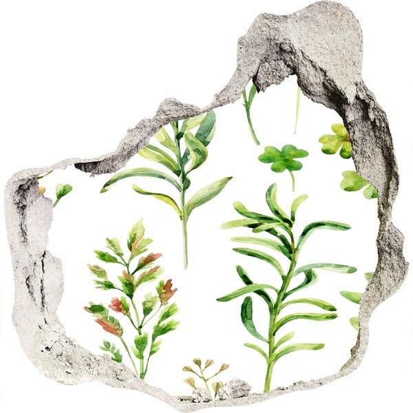 3D wall hole A green oasis in concrete