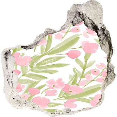 3D wall hole Hole in the Wall Floral Motif