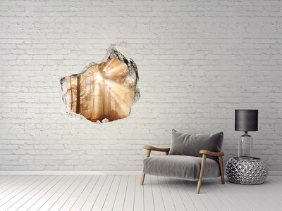 Hole wall sticker Forest Pass of the Sun