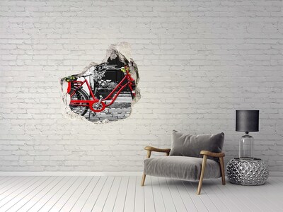 Hole in the wall decal City bike