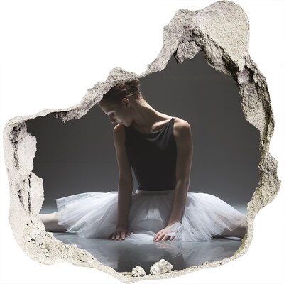 Hole in the wall sticker Ballerina