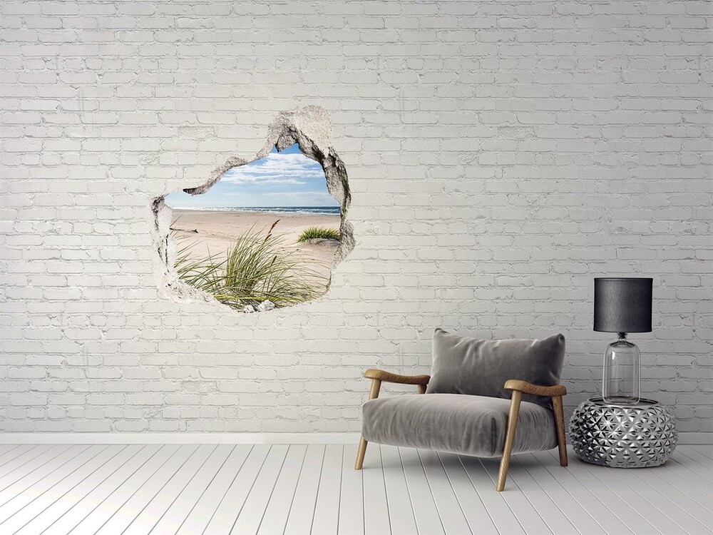 Hole in the wall decal Mrzeżyno beach