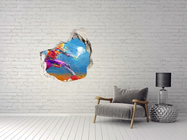 3D wall hole Immersion in colors