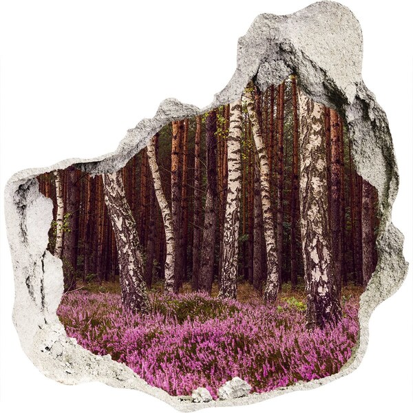 Hole wall sticker Forest Oasis in the Hole