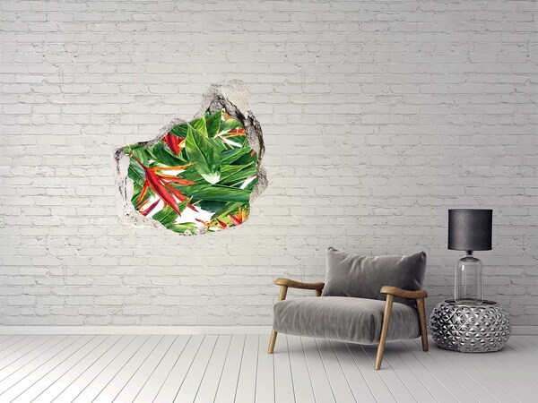 3D wall hole Floral pattern