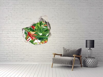 3D wall hole Floral pattern