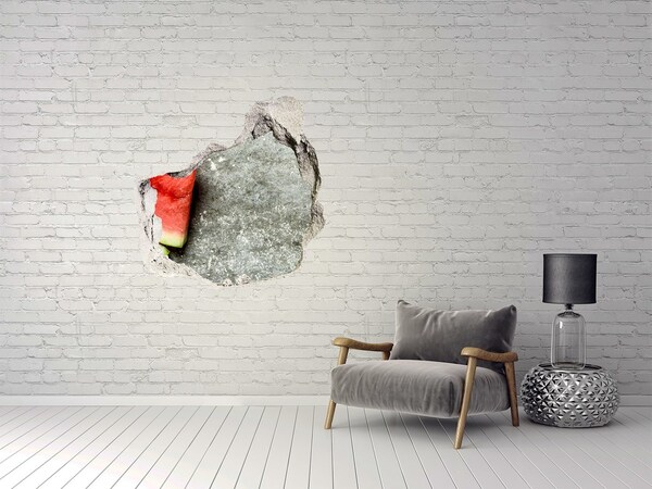 Hole wall sticker Chopped watermelon