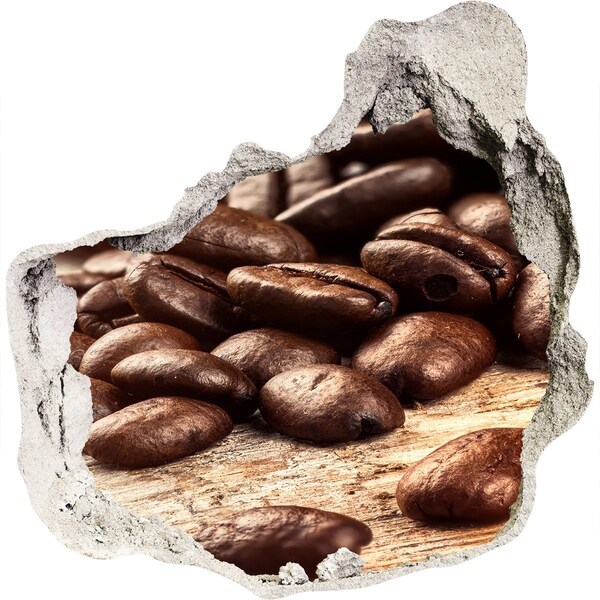 Hole in the wall sticker Coffee in the heart of the wall