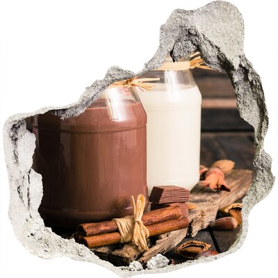 3D wall hole Chocolate delicacies in a natural setting