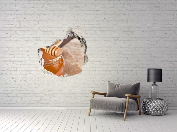 Hole wall sticker Honey straight from the hive