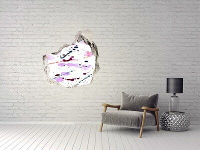 Hole wall sticker A colorful burst of creativity