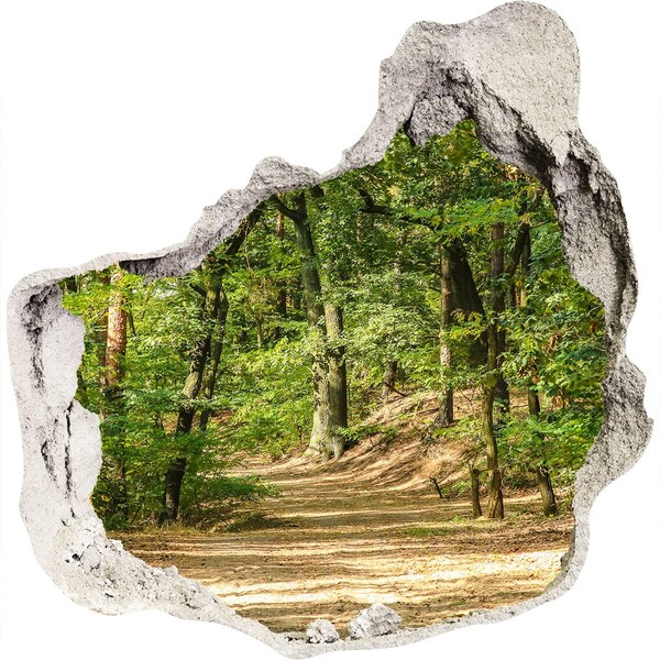 Hole wall sticker Forest track