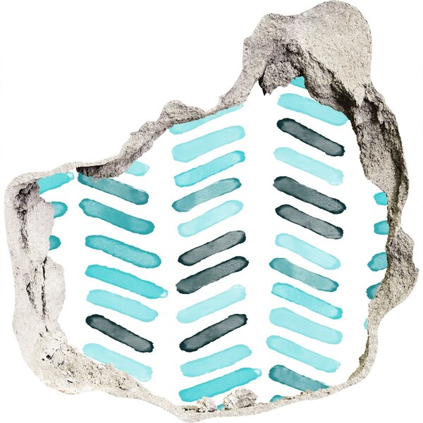 3D wall hole Interior in a modern style