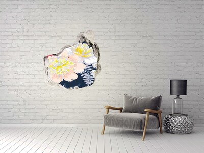 3D wall hole Floral pattern