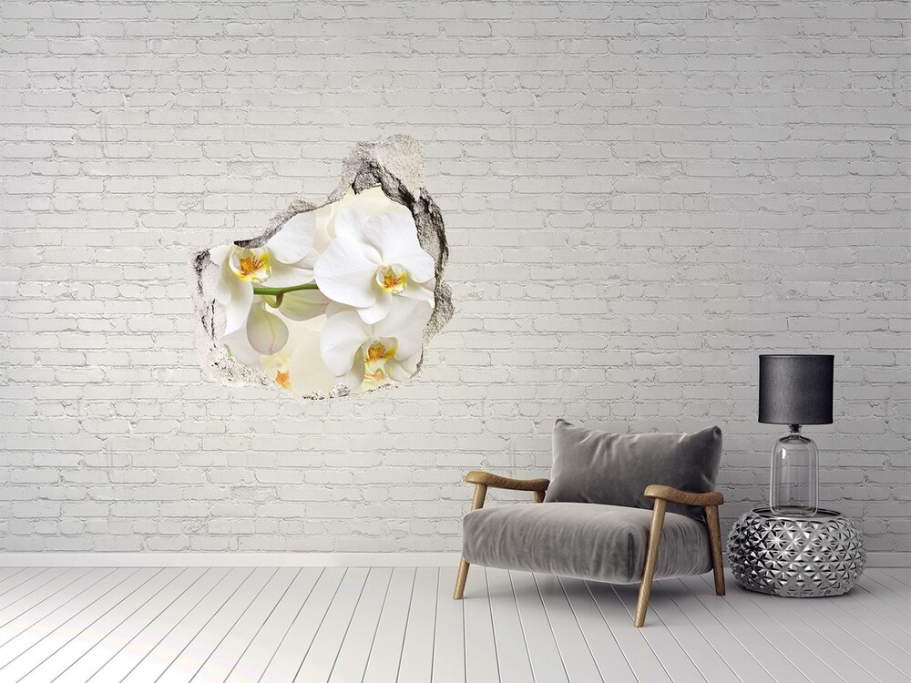 Hole wall sticker Orchid