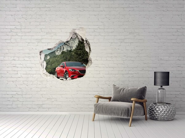 Hole in the wall decal Escape into nature