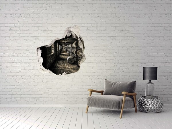 Hole in the wall sticker Bourbon barrels