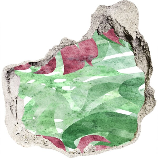 Hole in the wall sticker Tropical jungle