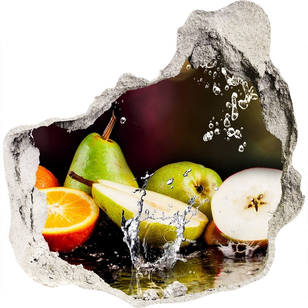 3D wall hole Fruit and water