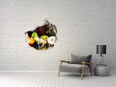 3D wall hole Fruit and water