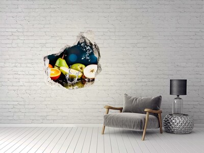 Hole wall sticker Fruit and water