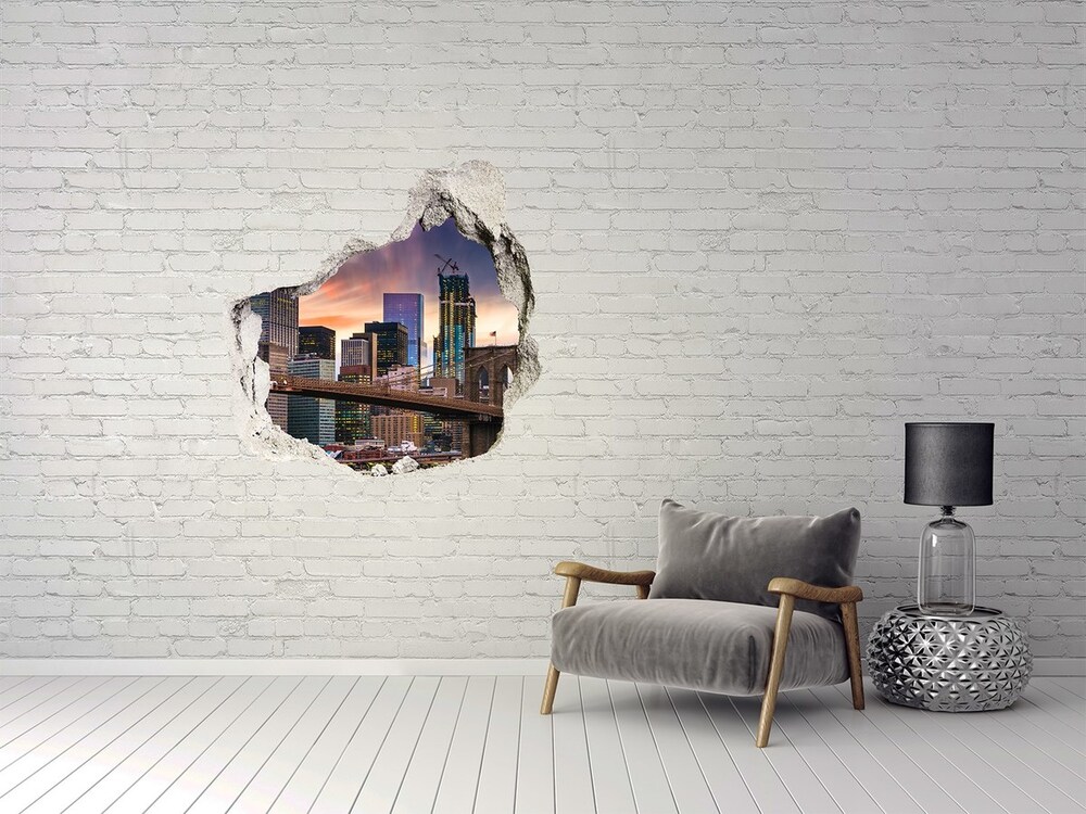 Hole wall sticker Manhattan New York