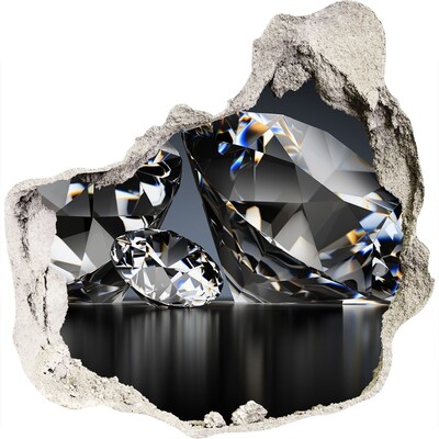 3D wall hole wallpaper Diamond Cave