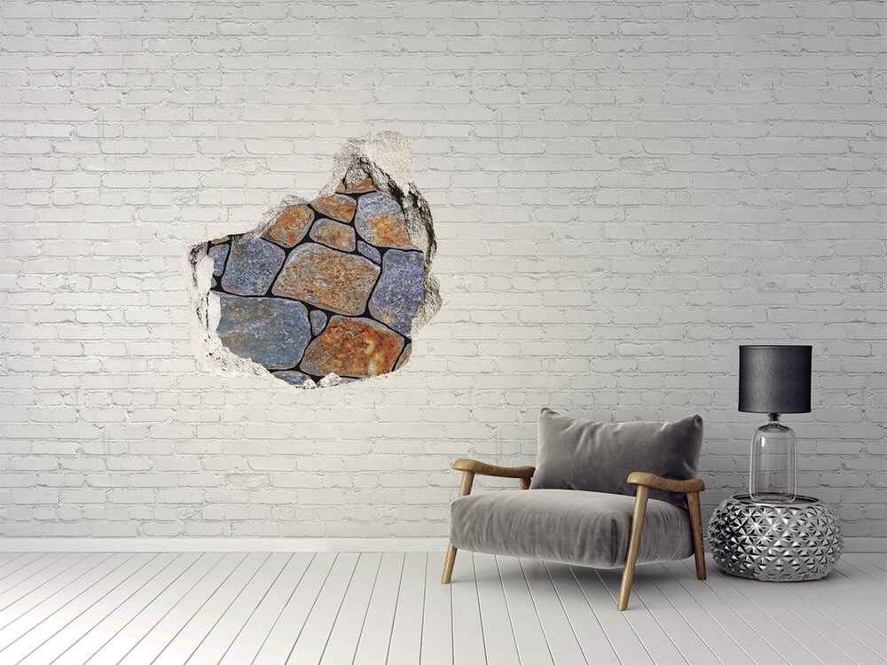 Hole in the wall decal Stones