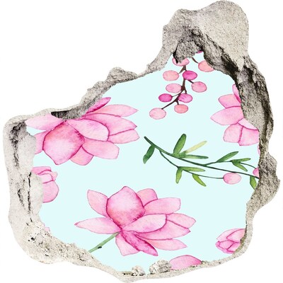 Hole in the wall decal A floral dream behind the walls