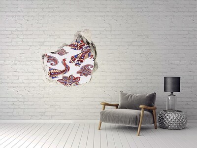 Hole in the wall sticker Elephants ornaments