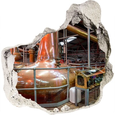 Hole wall sticker Interior of a whisky distillery