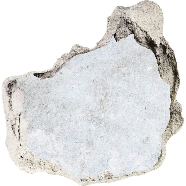 3D wall hole wallpaper A damaged wall with a blue background