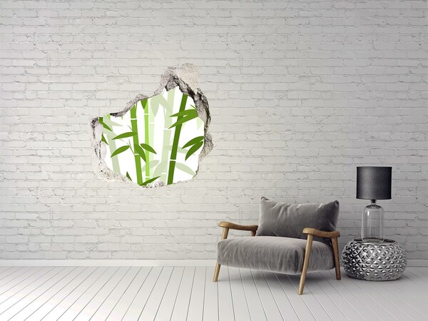 Hole in the wall decal Bamboo