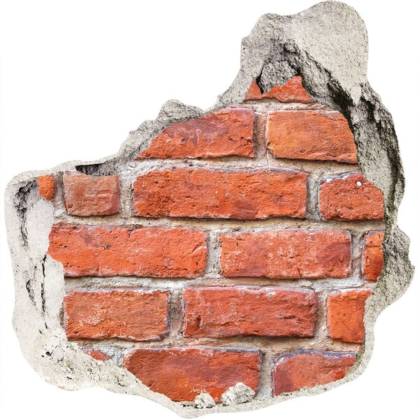 Hole in the wall sticker Brick wall