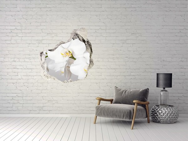 Hole wall sticker Orchid