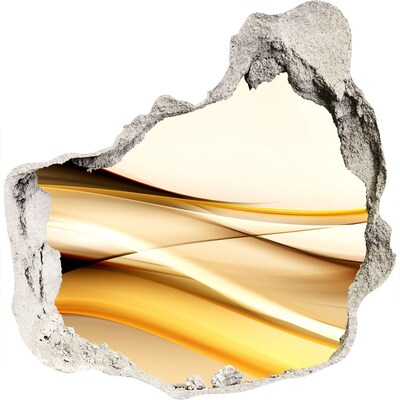 3D wall hole Golden Waves in a Hole in the Wall