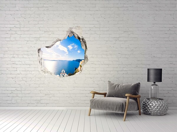 Hole wall sticker Sea view from Greece