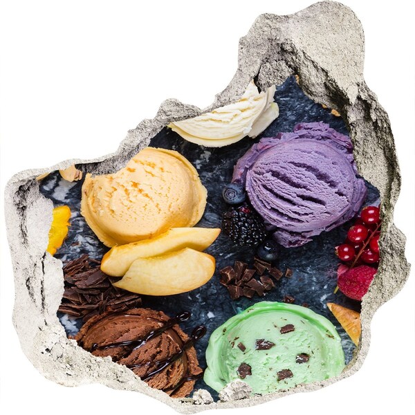 Hole in the wall sticker Ice madness