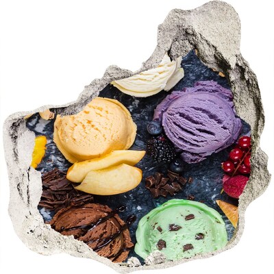 Hole in the wall sticker Ice madness